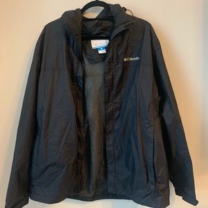 Men’s Columbia Black Packable Raincoat